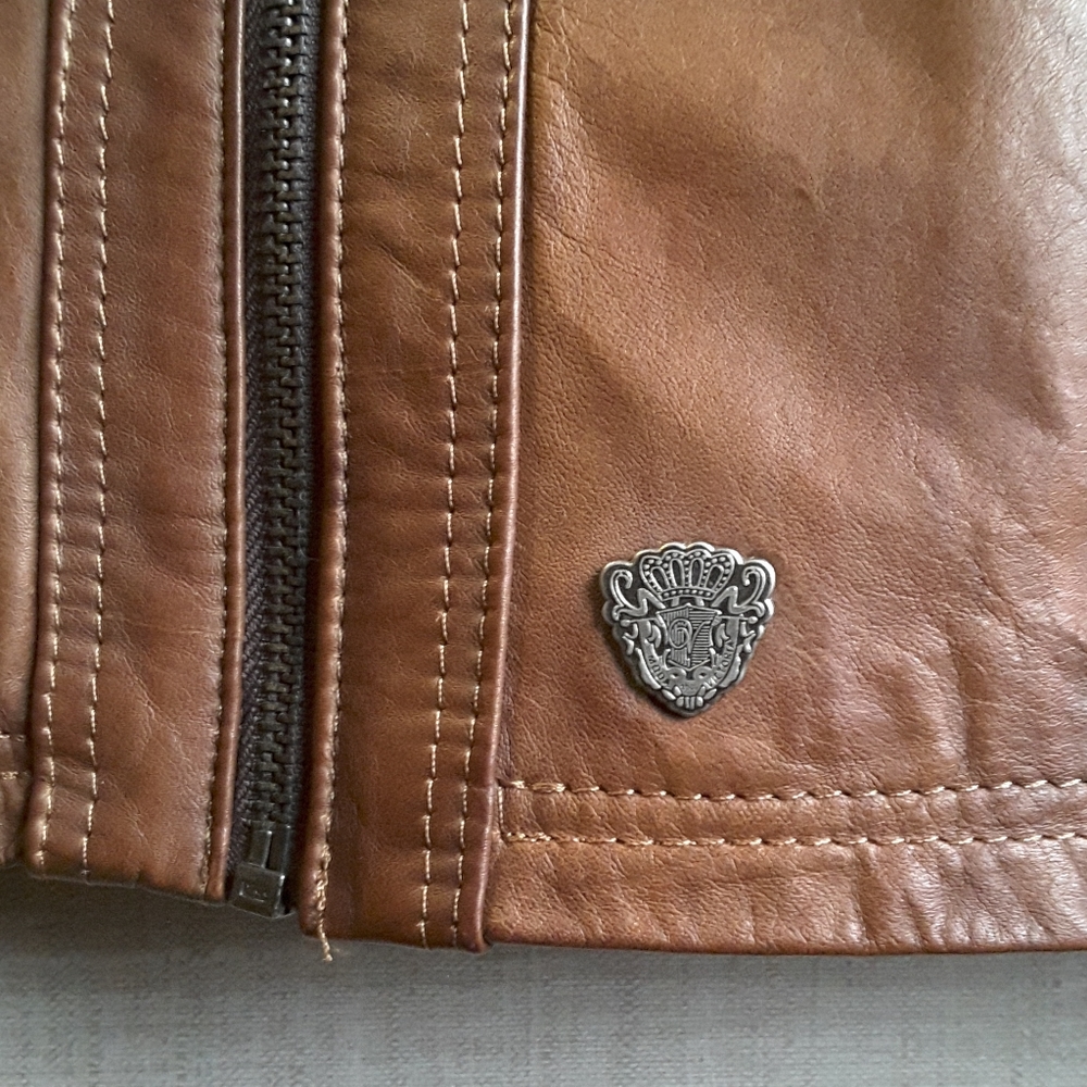 Premium Brown Authentic Leather Jacket - image 2